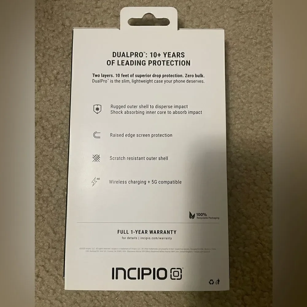 Incipio DualPro Classic Case for iPhone 12 mini - Jet Black